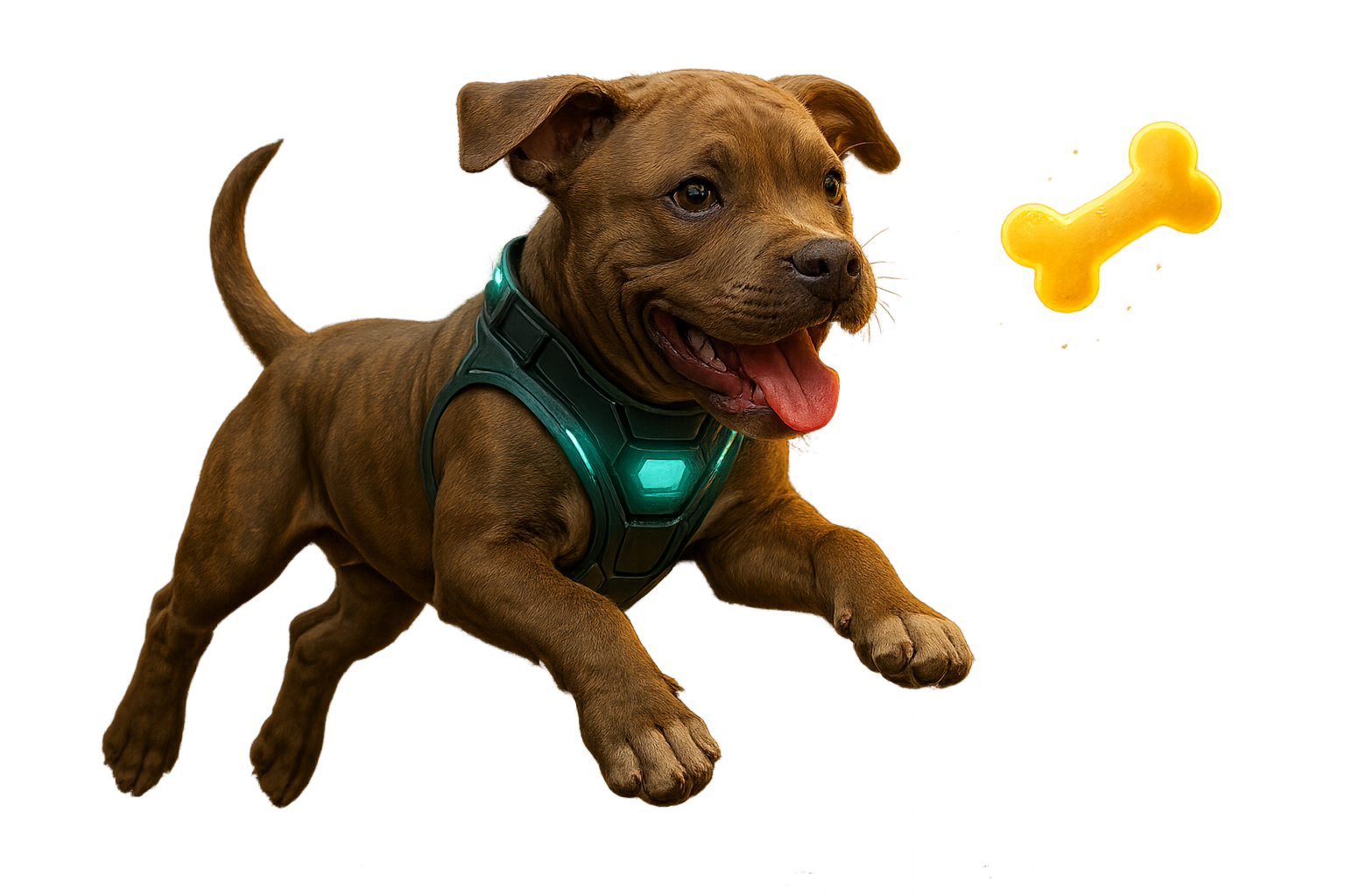 Cyber Dog Chasing Bone